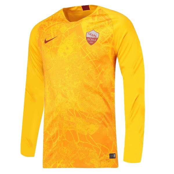 Camiseta As Roma 3ª ML 2018/19 Amarillo